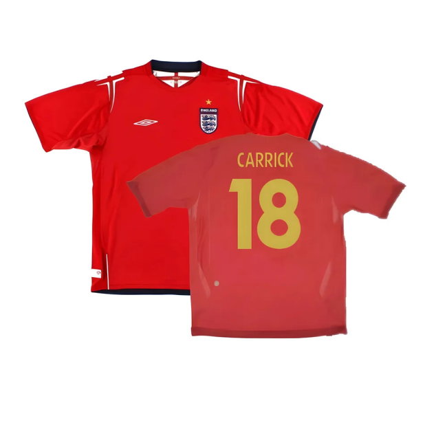 England 2006-08 Away Shirt (XLB 158cm) (Excellent) (CARRICK 18)-SoccerKits Hub | Buy Soccer Jerseys Online